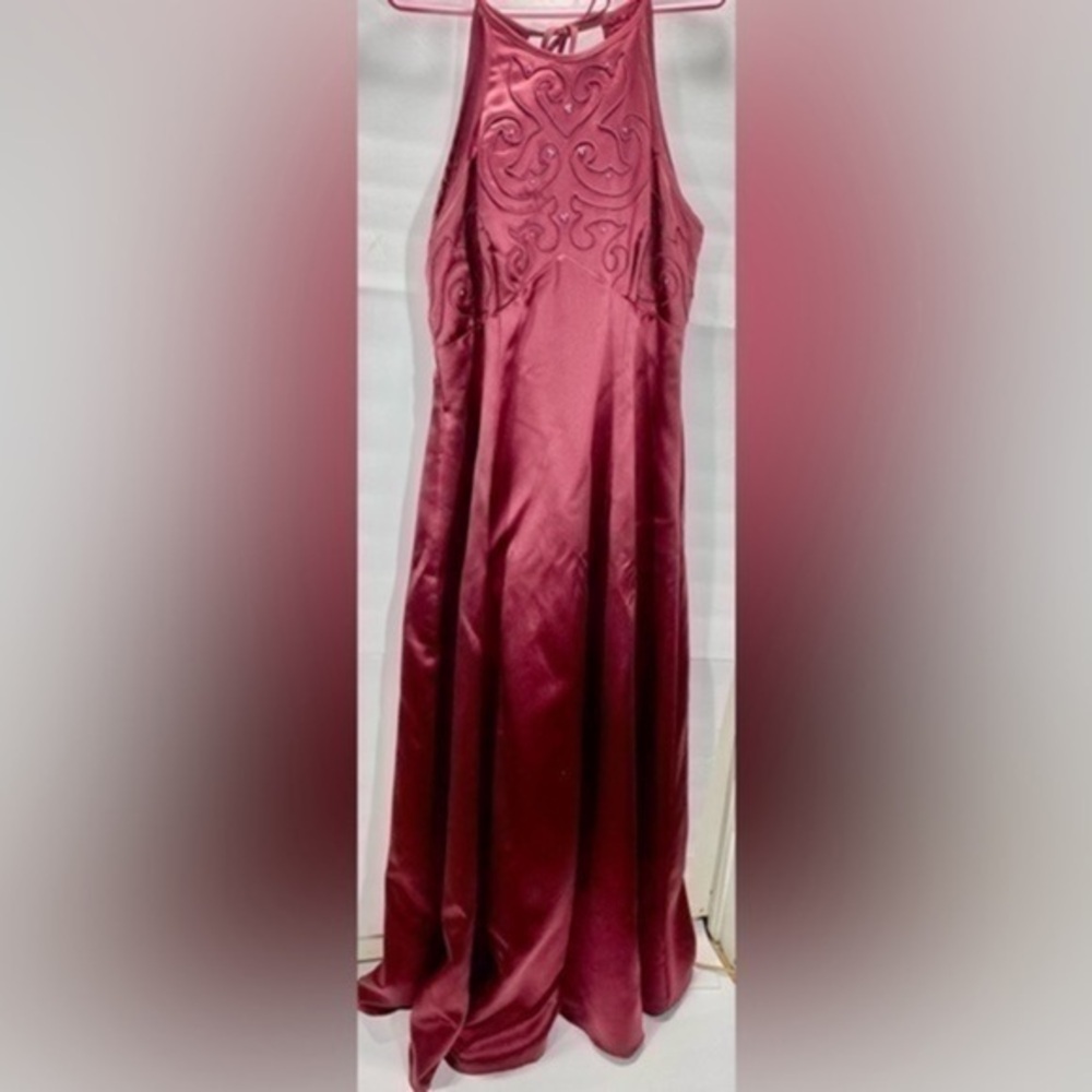 MICHAEL ANGELO SPRAPLESS CRIMSON EVENINGS DRESS SIZE 14
